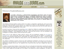 Tablet Screenshot of fraudsandscams.com